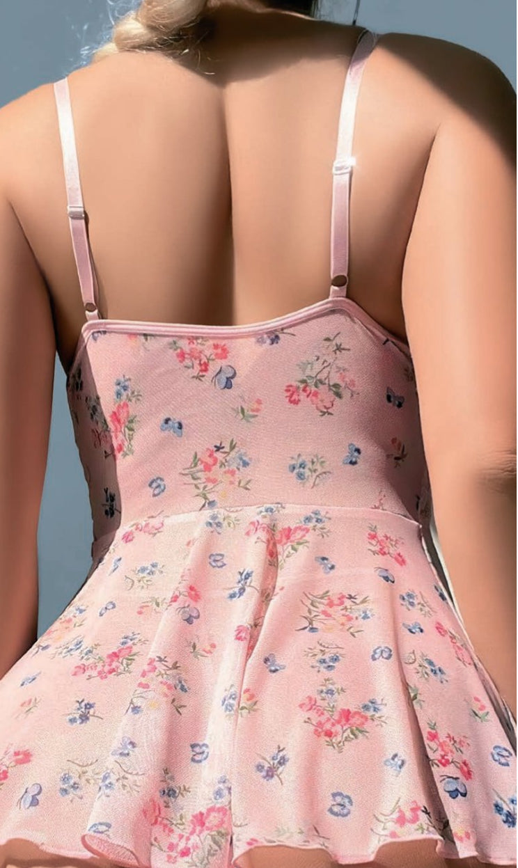 Çiçek desenli babydoll